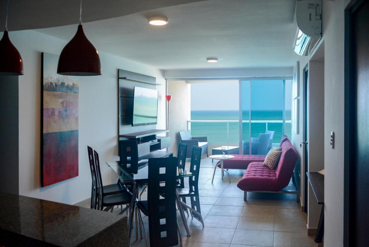 Апартаменты Lindo Departamento Al Pie De Playa Edificio Torre Oceanica Салинас Экстерьер фото