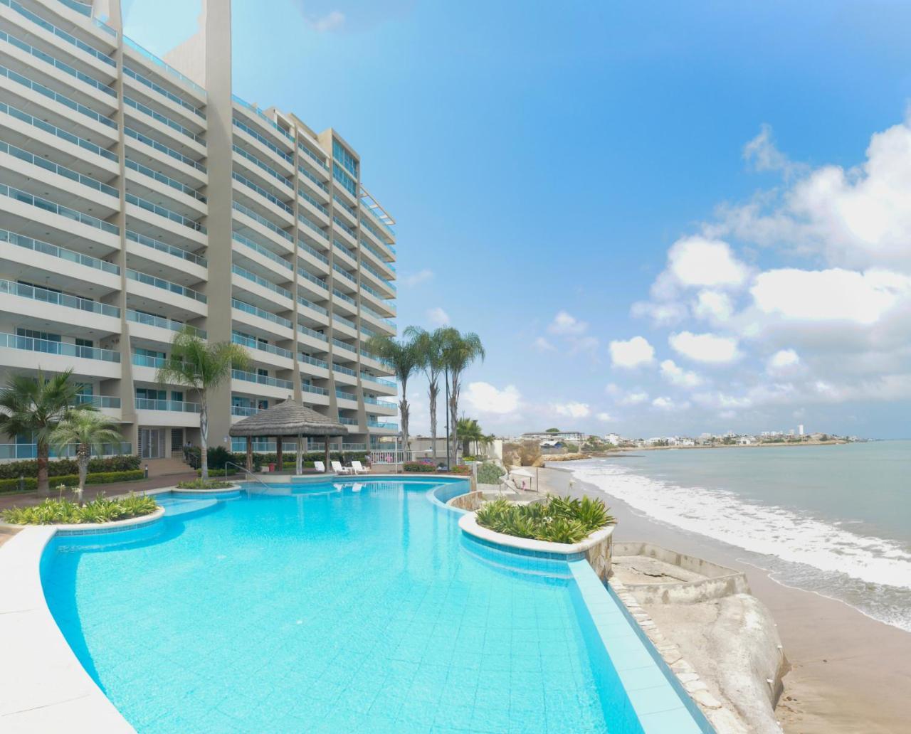 Апартаменты Lindo Departamento Al Pie De Playa Edificio Torre Oceanica Салинас Экстерьер фото