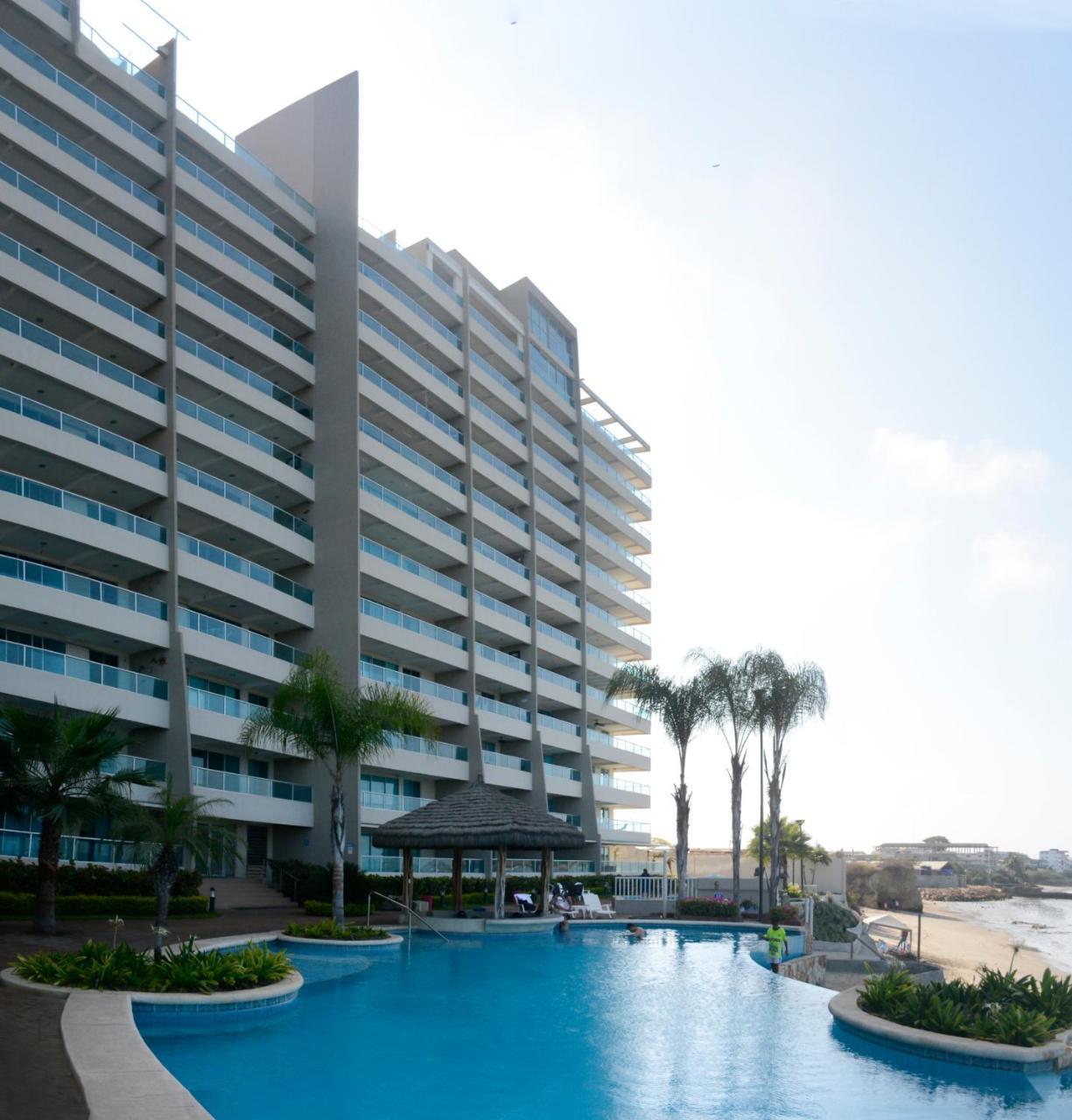 Апартаменты Lindo Departamento Al Pie De Playa Edificio Torre Oceanica Салинас Экстерьер фото